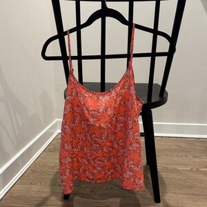 Wild Pearl Floral Camisole - Bright Orange